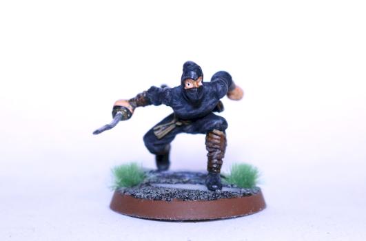 Repainted HeroClix Ninja by dlent