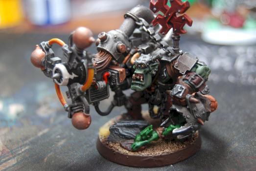 Ork Mek with Shokk Attack Gun by DarianZG