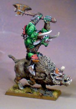 Orc boss on Boar by Mr. Simpson