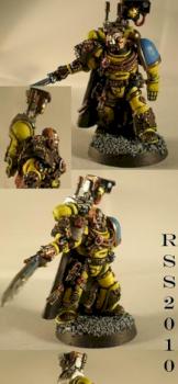 Space Marine Captain Victor of the Imperial Fists by RedStickStudio