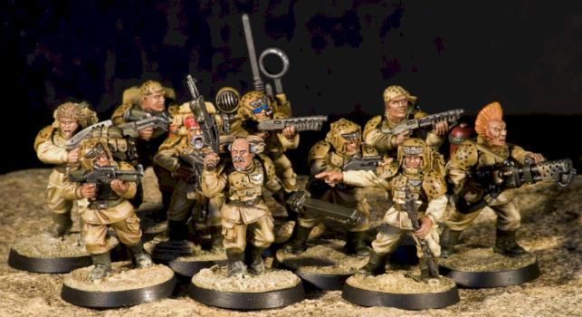 Imperial Guard Veteran Squad by griffongames