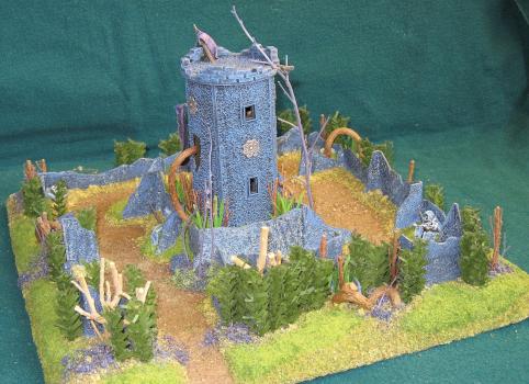 Black Tower...(15mm)...diorama/game play piece #1 by Cat Dancer