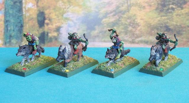 Goblin Wolf Rider Raiders (RPG) game play figures... by Cat Dancer