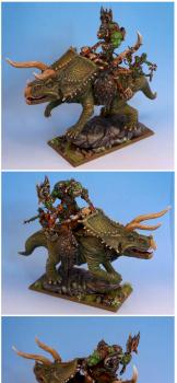 Ork on Triceratops by dr willetts workshop