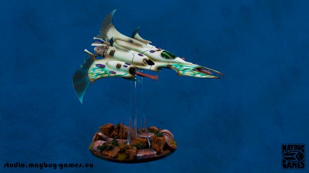 Dark Eldar Treasure Hunters Razorwing Jetfighter 2 by MaybugM