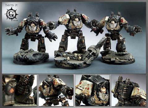 Black Templar Contemptor Dreadnoughts 2 by Painted By-g