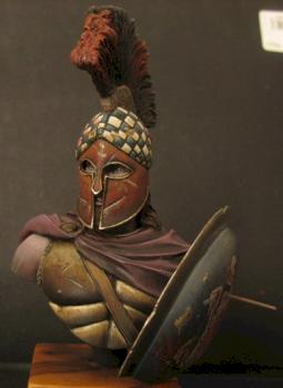 GREEK WARLORD BUST by dimgall