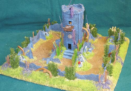 Black Tower...(15mm)...diorama/game play piece #2 by Cat Dancer