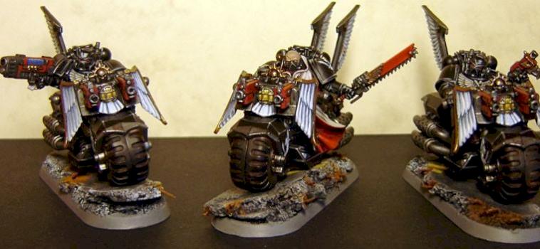 Dark Vengeance Dark Angels Ravenwing bikers by Kmd