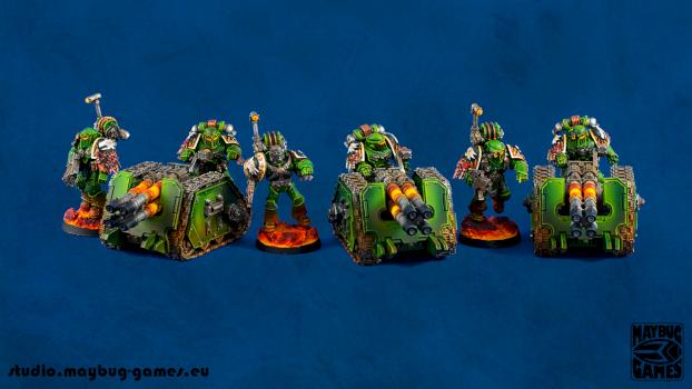 Pre-heresy Salamander's Force Rapier Battery Squad by MaybugM