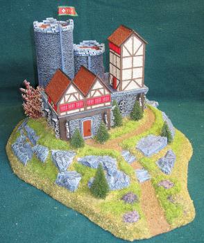 Castle...(15mm)...(game play piece) #1 by Cat Dancer