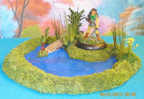 Small bathing pond (RPG) game playing piece by Cat Dancer