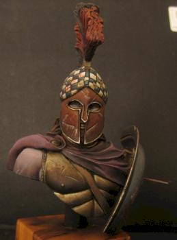 GREEK WARLORD BUST by dimgall