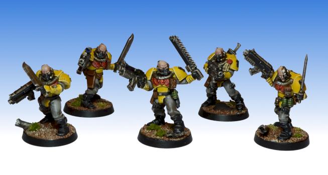 Imperial Fists Scouts by Wickedcarrot