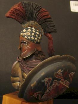 GREEK WARLORD BUST by dimgall