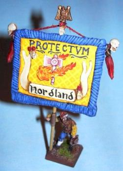 Imperial ( Nordland ) Battle Standard Bearer by Godlikebuthumble