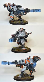 Tau Broadside with rail gun by Patchoro