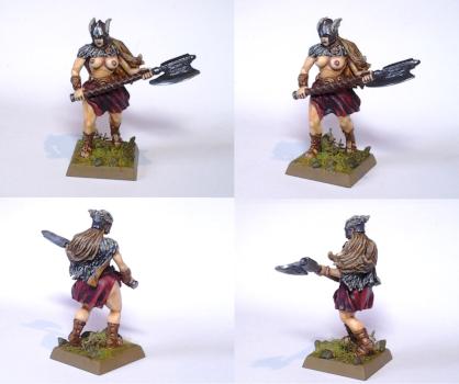 Female Barbarian Valkyrie by chaos spawn