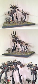 Eldar Ulthwe Phantom Titan and Revenant Titans by DarkEyeStudios