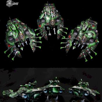 Eldar Wave Serpents by HopeRiver