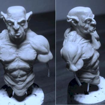 half-elf Bust..WIP by Iginier