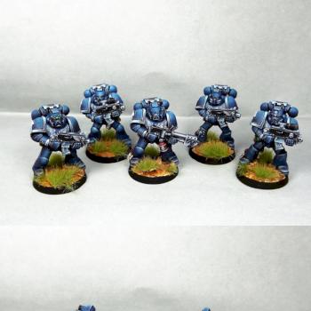 Ultramarines squad with flamer by HooY