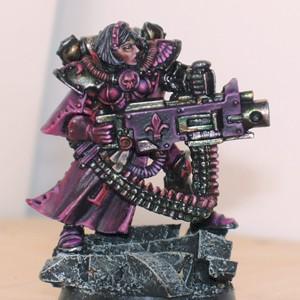 Battle Sister with Heavy Bolter by In The Middle