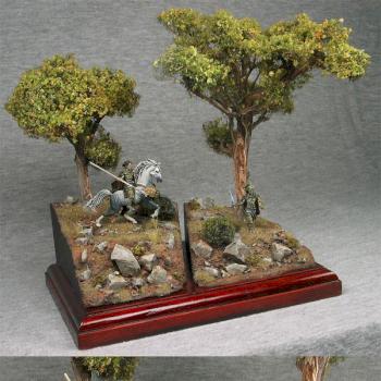 Thunderbolt Mountain Wood Elf Noble with Display Base by spooktalker