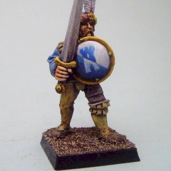 Swordsman with freehand shield by weety