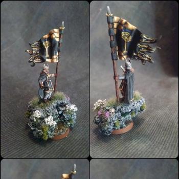 Numenorean Banner Bearer (conversion) by BillFerny