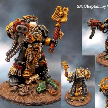 Space Marines Chaplain by neojarlaxe