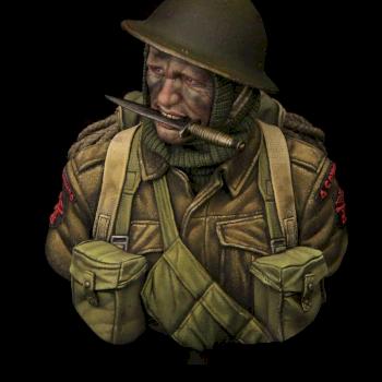 WWII British Commando 1\10 scale bust from Young miniatures by Yellow one