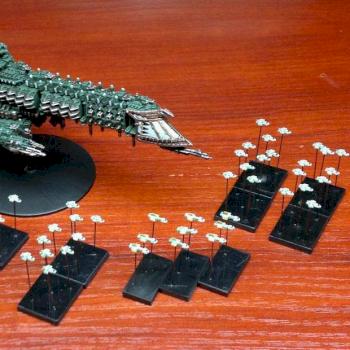 Imperial Emperor Class Battleship with Imperial Attack Crafts by sparrowhawk2k