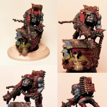 Blue Ork Heavy Gunner by Friar