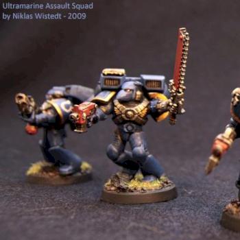 Ultramarine Assault Squad by Vitulv