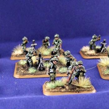 Flames of War US Para Mortar unit by exilesjjb