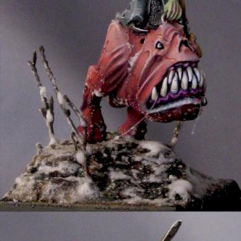 Night Goblin Warboss on Giant Squig by Tovar