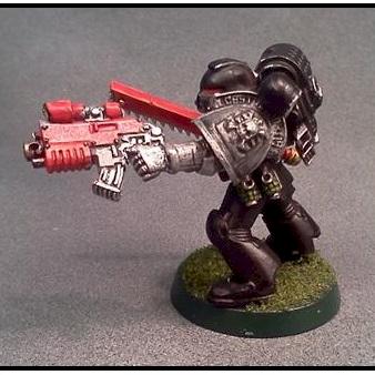 Deathwatch Kill Team Space Marine w/Bolter & Chainsword by Lou Rollins