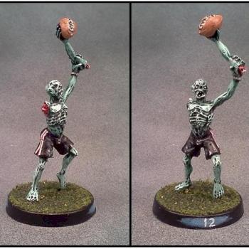 Blood Bowl Zombie by Lou Rollins