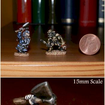 15mm Dwarf vs. Berserker Orc by p67