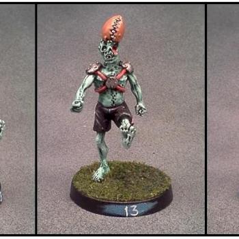 Blood Bowl Zombie by Lou Rollins