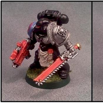 Deathwatch Kill Team Space Marine w/Bolter & Chainsword by Lou Rollins