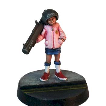 Hasslefree Minis - Amoy, Schoolgirl with Rocket Launcher by precinctomega