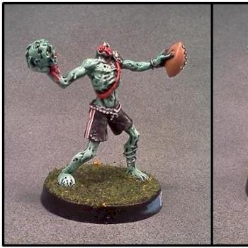 Blood Bowl Zombie by Lou Rollins