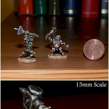 15mm Berserker Dwarf vs. Orc by p67