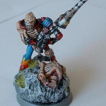 Eldar Harlequin Death Jester on bones by 456mathieu