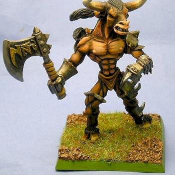 Fantasy Minotaur Hero by AtomicPope