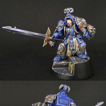 Ultramarines Librarian in Terminator armor by SaxonAngel