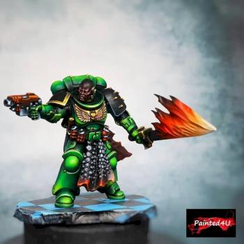 Space Marines Salamanders Captain conversion II by risk0