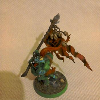 Savage Orruk Warboss with Waaargh Banner by Mr.Flibble